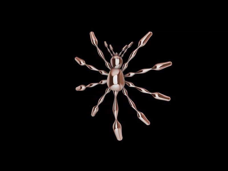 3 TYPES OF LOOKS SPIDER PENDANT