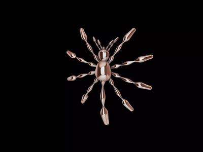 3 TYPES OF LOOKS SPIDER PENDANT