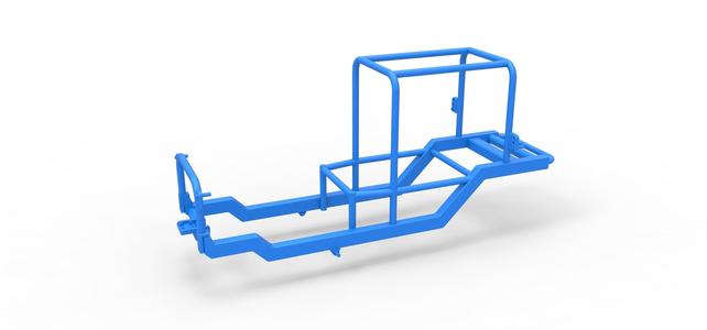 Frame of Vintage Supermodified stock car Scale 1:25
