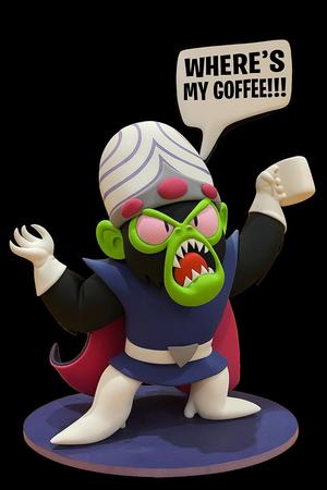 Mojo Jojo (Crazy Monkey) Cartoon Character WHERE'S MY COFFEE!!!