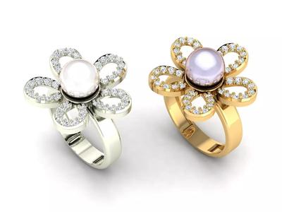Pearl Flower Ring