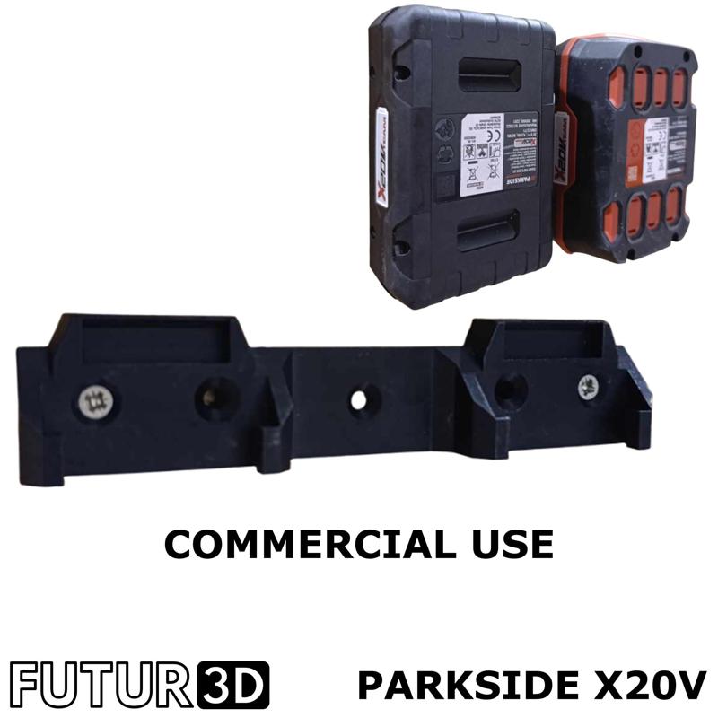 Parkside X20V Team Double battery holder - Commercial use