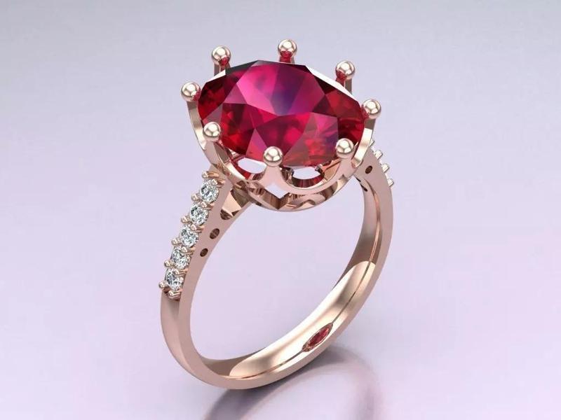 Oval stone ring - Womens  Rings - N717004