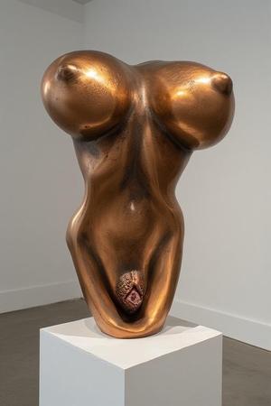 An Abstract Bronze Sculpture: Capturing Fluidity, Elegance, and the Feminine Form in Art