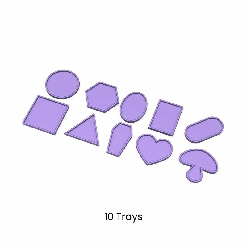 10 Trays |  Coffin Tray, Pill Shaped Rolling Tray, Jewelry Holder, DIY Wedding Decor