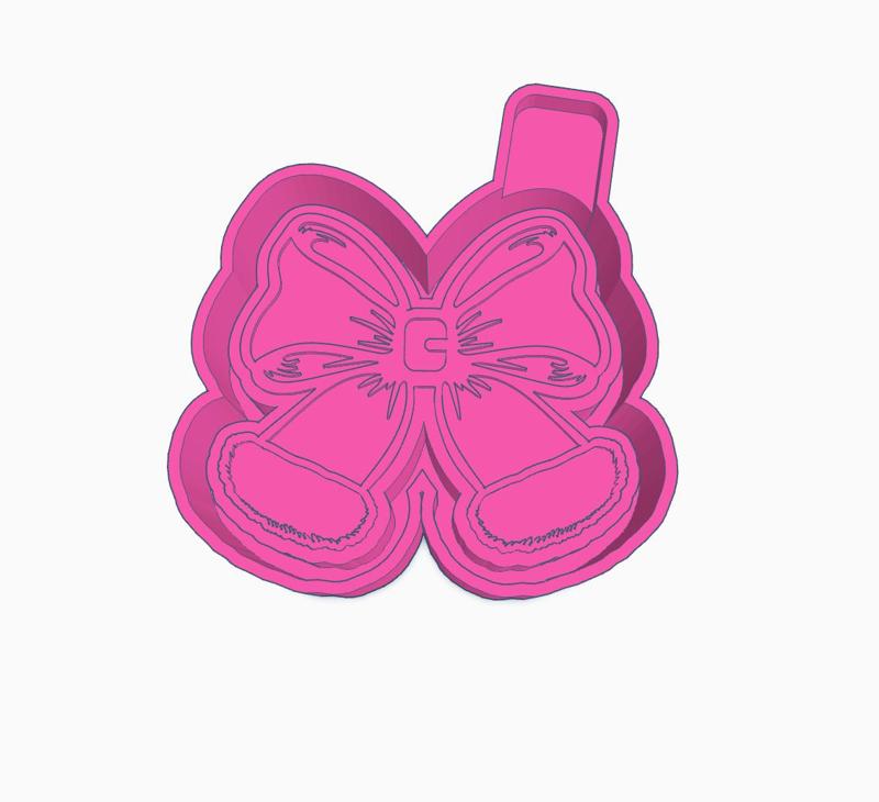 Santa Stocking Bow Mold Housing STL