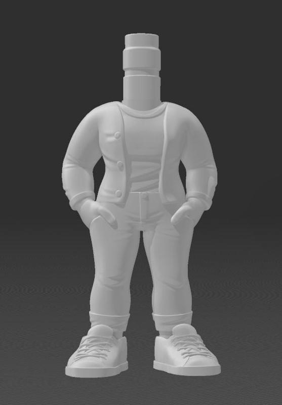 Funko pop female body with jacket and all star