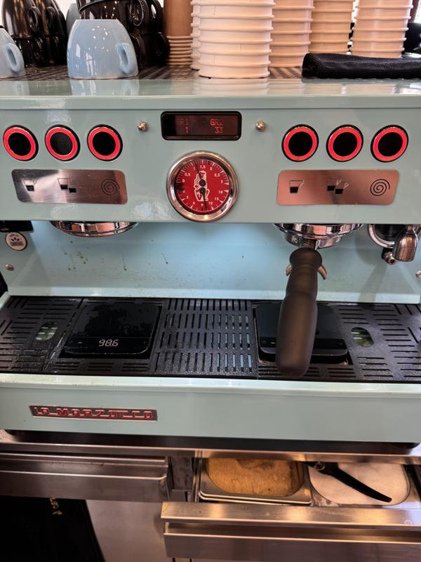 La Marzocco Linea PB 2 Group drain tray mod for acaia lunar scale