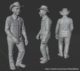 Man with cowboy hat