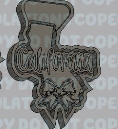 States with Bow Silicone Mold Housing - California