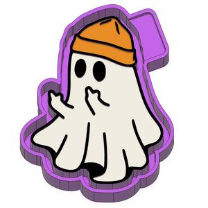 Ghost Middle Finger Freshie STL Mold Housing