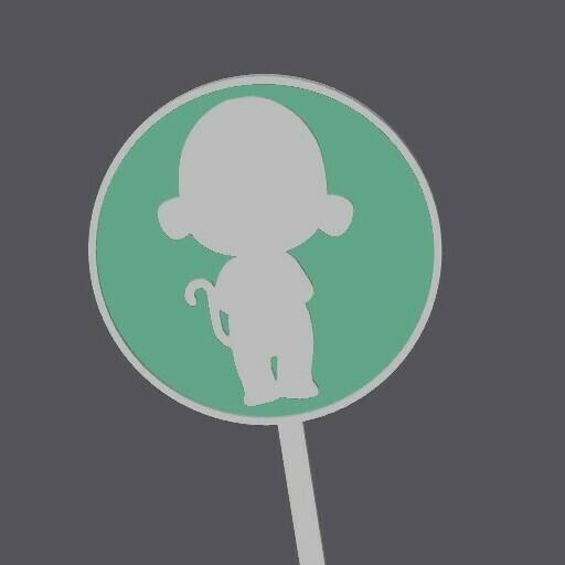 Cupcake Topper - Cry-babies Duo -