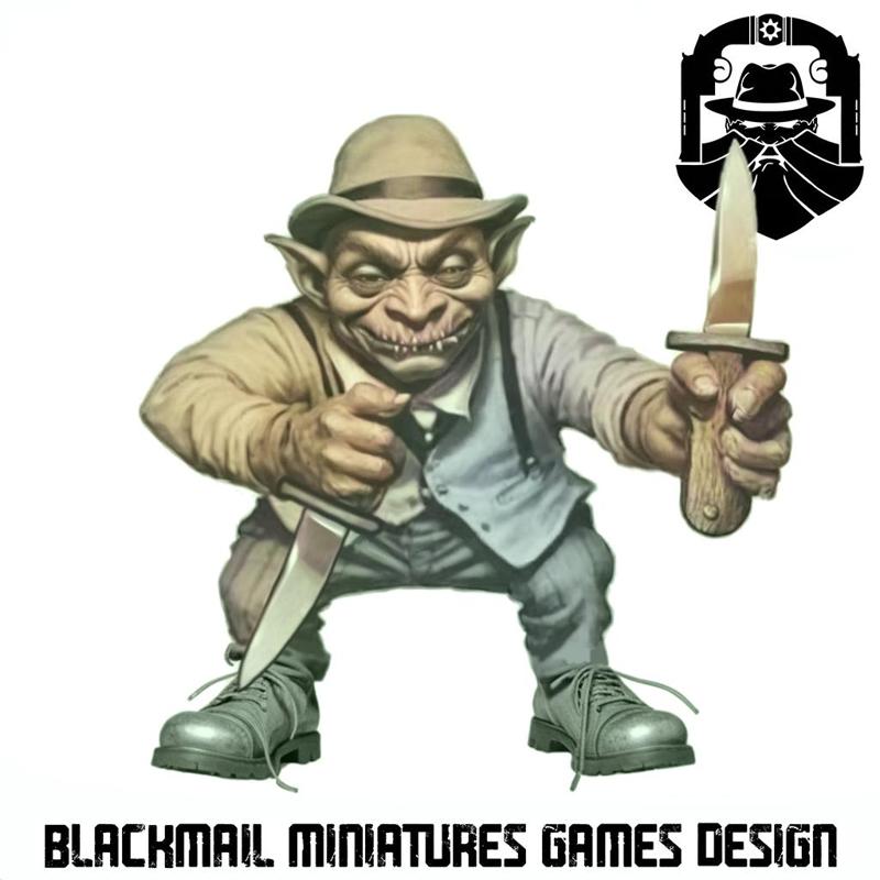 GOBLIN BRAWLER 1 KARCASS GANG FANTASY PROHIBITION OLDHAMMER GAME