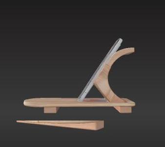 Compact Phone Cradle – Modern Print-Ready Stand for All Devices