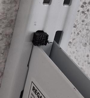 Regalsystemstöpse für Regalux Wandschiene & U-Träger System E32