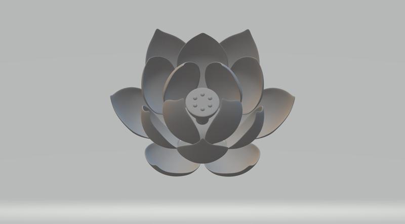 Lotus Flower 3D Model