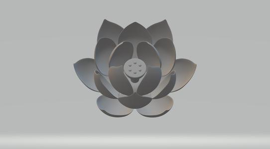 Lotus Flower 3D Model