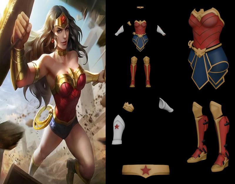 Wonder Woman - Cosplay Wearable Armor - EVA Foam Template - PDO + PDF Pepakura Pattern