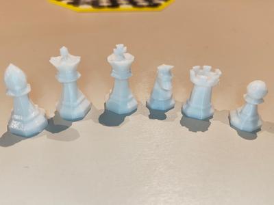 Low Poly 3D Chess pieces