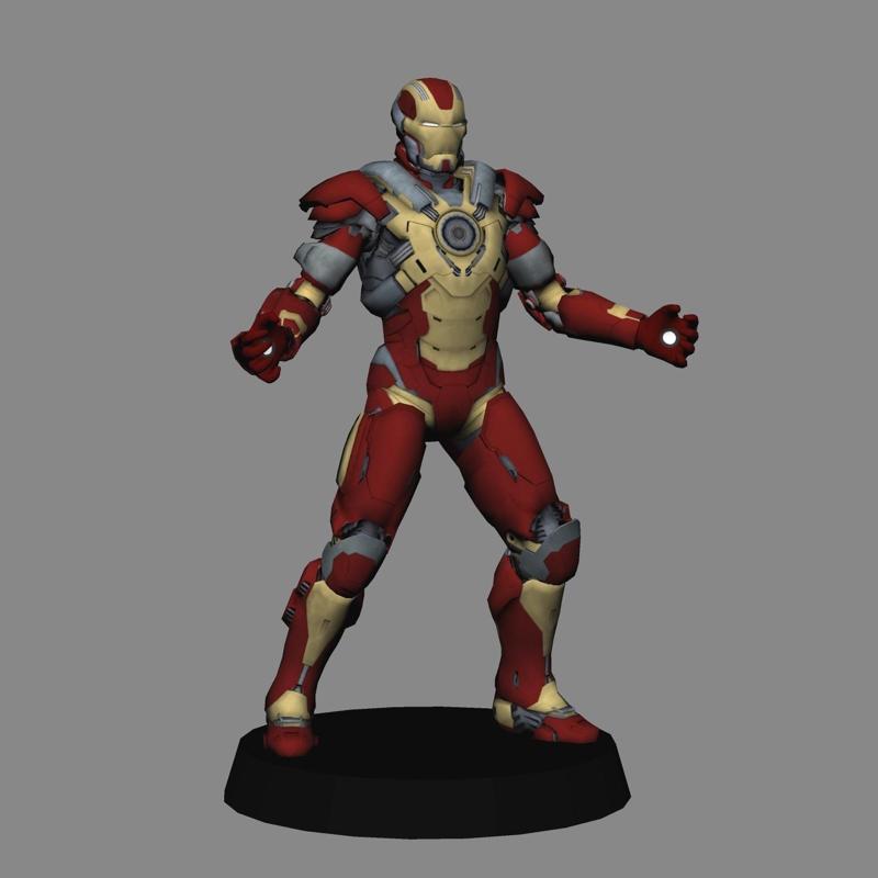 Ironman Mk 17 Heartbreaker - Ironman 3 LOW POLYGONS AND NEW EDITION
