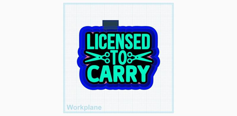 Hairstylist license to carry