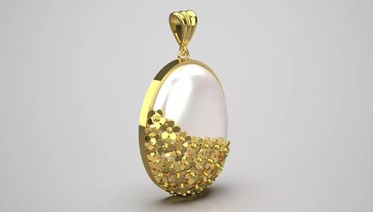 woman gold pendant  gp0210
