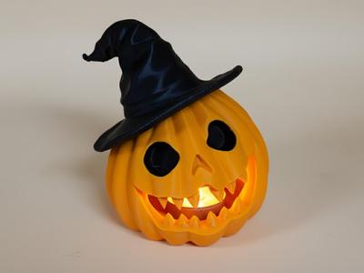 Scary Pumpkin and tealight