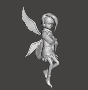Four Archangels Sariel 3D Model