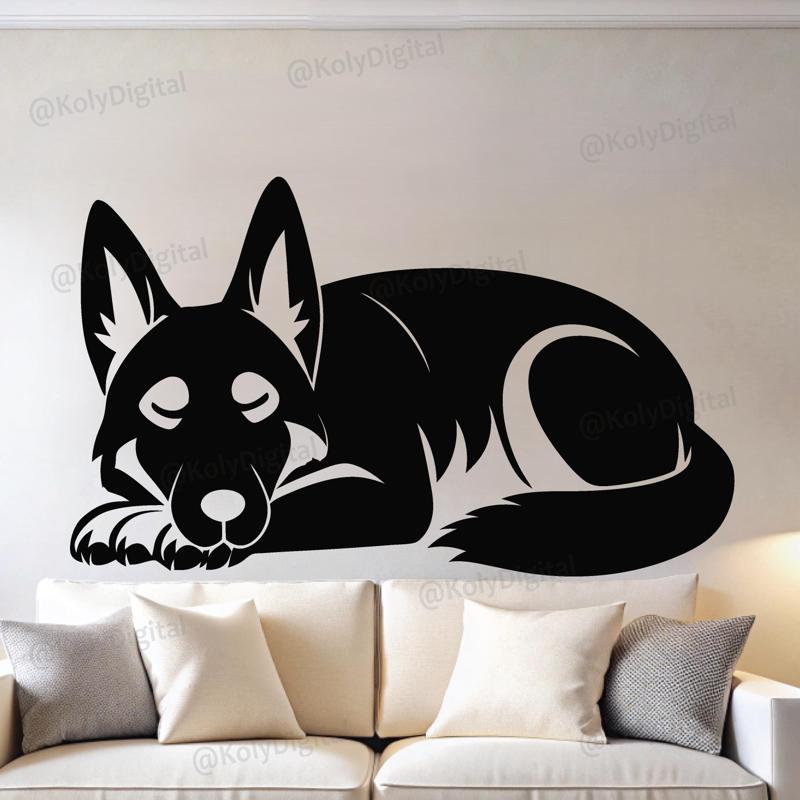 Siberian Husky  sleeping wall art