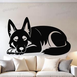 Siberian Husky  sleeping wall art