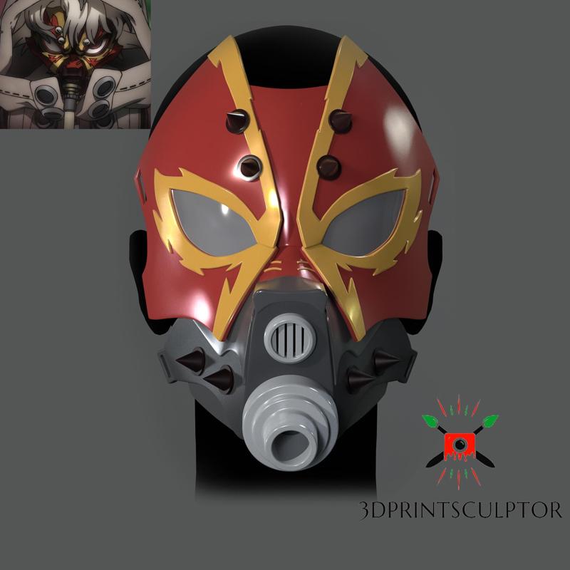 Gachiakuta Rudo Surebrec Full Face Mask For Cosplay