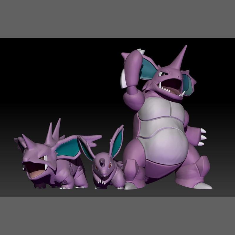 Pokemon NidoranM Nidorino Nidoking