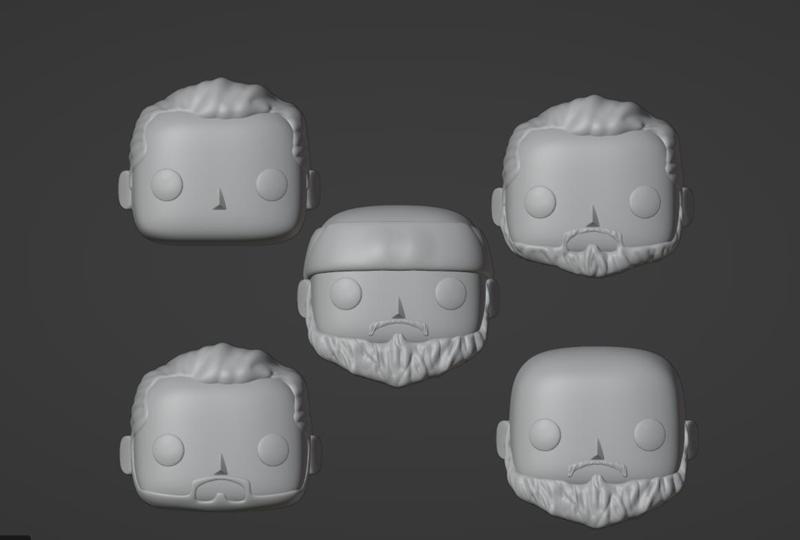 Funko pop heads 8 pack