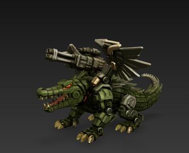 Mecha Crocodile - Heavy Armored Alligator 3D Printable Model