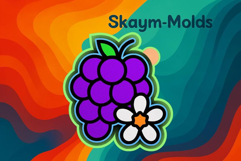 🍇🌸 Grapes Blossom Design Mold – Freshie, Ornament, Resin & Candle Mold