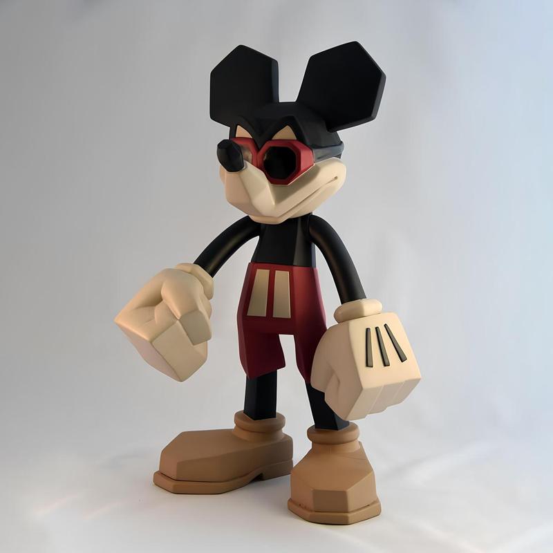 Mickey Mouse Low Poly Style toy