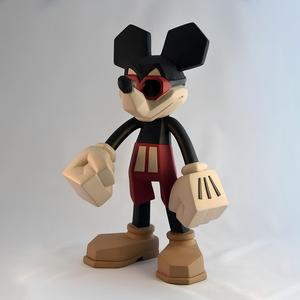 Mickey Mouse Low Poly Style toy