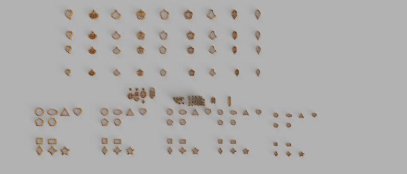 mega set 131 cutters polymer clay