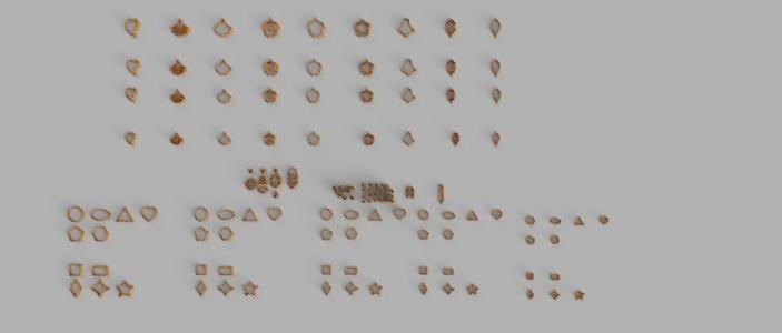 mega set 131 cutters polymer clay