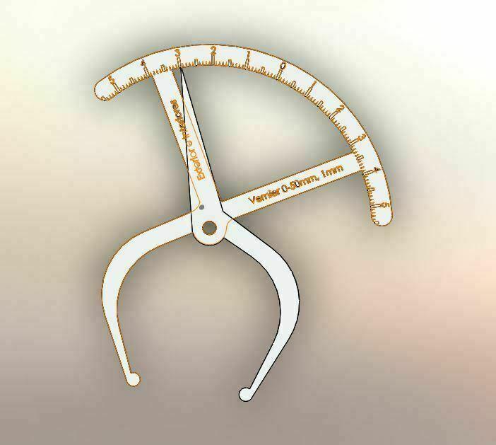 Compass vernier caliper