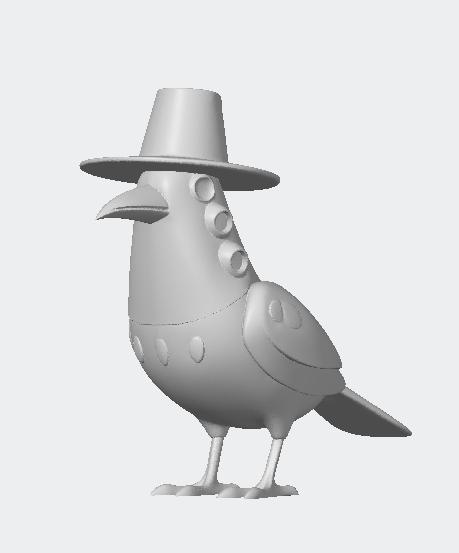 Magpie bird kpop demon hunter figurine