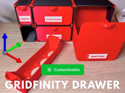 Customizable Modular Gridfinity Drawer