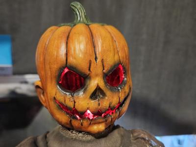 Pumpkinhead - Creepy Halloween Doll Head
