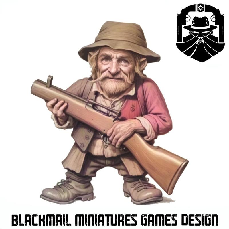 HALFLING SHOOTER 2 MUSHROOM GANG FANTASY PROHIBITION OLDHAMMER GAME