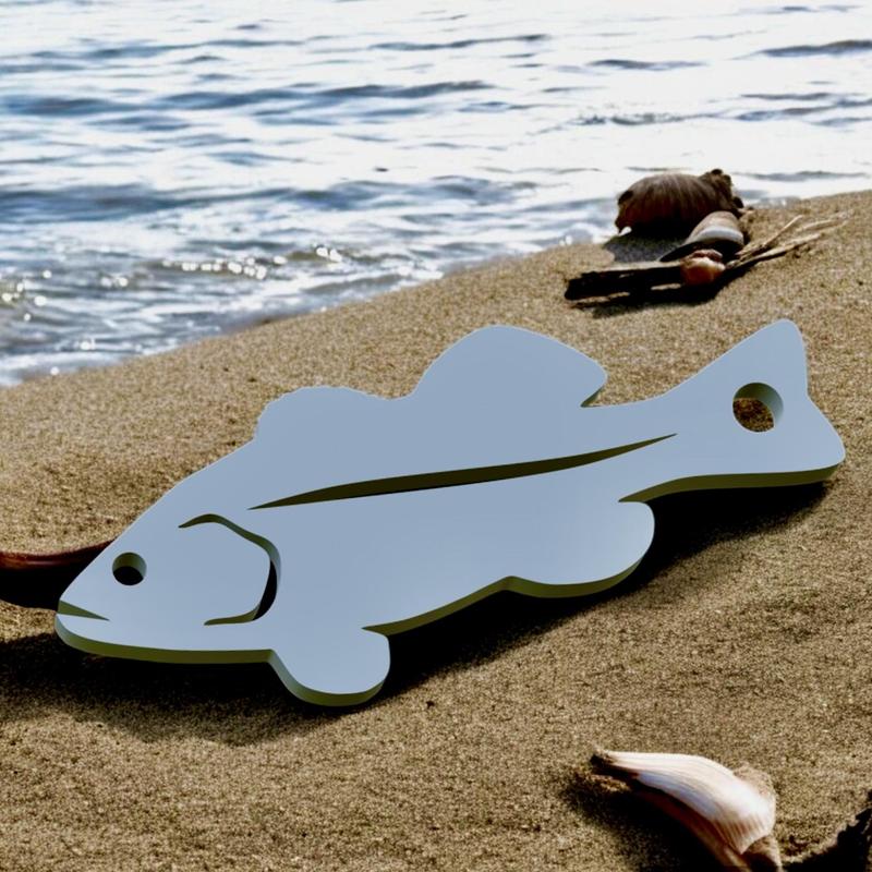 Largemouth Bass / Micropterus salmoides fish 2d keychain / pendant