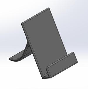 Minimalist Phone Stand | Desktop 3D Print Model