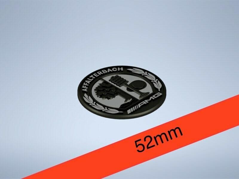 52mm Mercedes-AMG Affalterbach hood logo emblem badge