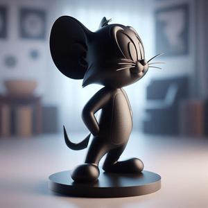 Tom Cat Standing 3D Print – Cartoon Showpiece Figurine