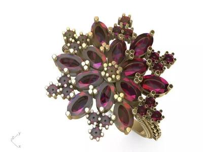 oval and round brilliant ring stl verified