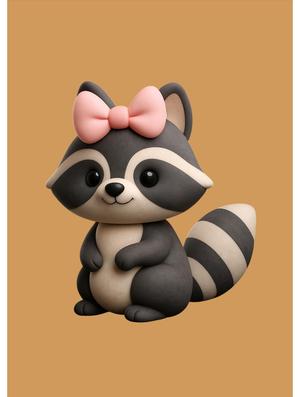 FOREST ANIMAL BABY RACCOON